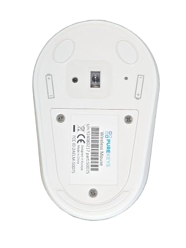 Medical Mouse Touch Scroll Wireless White For Hospital, Dentist, Cleanroom, Laboratory And Industrial. Easy To Clean Hygienic Flat And Flexible Silicone
