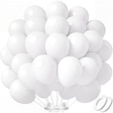 110Pcs White Balloons 12 Inch White Latex Balloon Garland Arch Kit For Birthday Baby Shower Wedding Anniversary Graduation Party Decorations