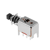 Push Button Switch, Dpdt 6 Pin 1 Position Self-Locking Black 20Pcs