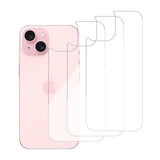 3 Pack Glass Back Screen Protector Compatible for iPhone 15/14 / 13 6.1 Inch 9H Hardness HD Back Tempered Glass, Scratch Resistant,Easy Install,rear
