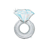 Sparkling Diamond Ring Jumbo 38" Foil Engagement Party Bridal Shower Balloon