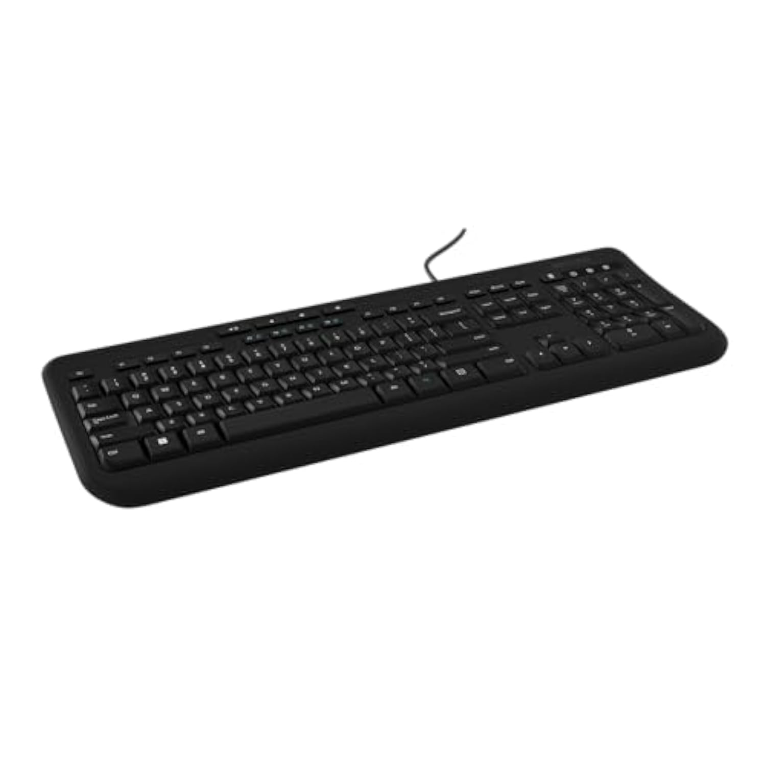 Incase Wired Keyboard 600 – Designed by Microsoft – Spill Resistant, Quiet Touch Keys, Plug and Play, 4 Hotkeys, Windows Start Key – Black