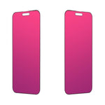 Privacy Screen Protector Compatible With Iphone 15 Pro Max, 2 Packs, 6.7 Inch Gradient Colorful Electroplated Anti-Spy Anti-Blue Light Easy Installation Tempered Glass