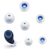 3 Pairs Replacement Silicone Eartips Earbuds Eargels Compatible With Jbl Tune120 Tune125 T120Tws T125Tws Earphones-Blue&White
