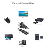 Ac Power Cable Cord 2 Prong To 2 Slot Replacement Cable 6Ft