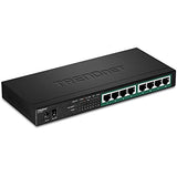8-Port Gigabit Poe+ Switch, 65W Poe Power Budget, 16Gbps Switching Capacity, Ieee 802.1P Qos, Dscp Pass-Through Support, Fanless, Wall Mountable, Protection, Black, Tpe-Tg83
