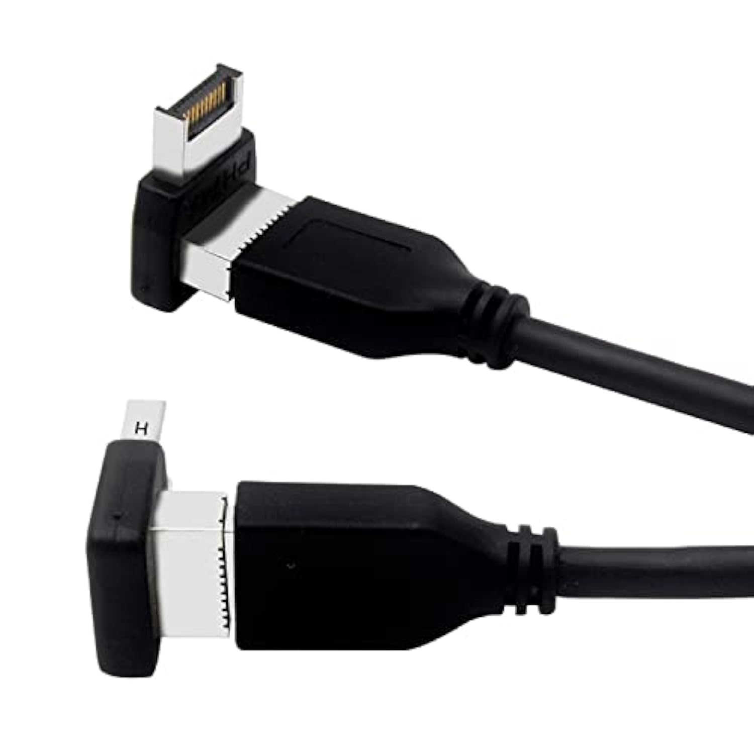 Right Angle Usb Type E Adapter Usb3.1 Type E Header Converter 90 Degree Steering Elbow For Computer Motherboard (Ph74A)