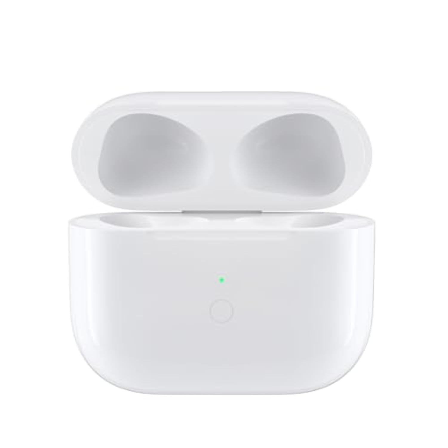 Wireless Charging Case Replacement Compatible With Airpods 3Rd Gen?660Mah Air Pod 3 Charger Case With Bluetooth Pairing Sync Button,White(No Headphones)