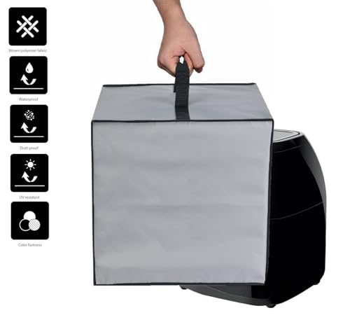 Dust Cover For Air Fryer Waterproof Compatible With Chefman 10 Quart / 12-Quart 6-In-1 Rj38-1 Air Fryer Oven (Silver Grey, For 10 Quart)