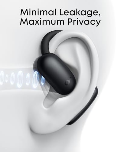 Aerofit 2 By Anker, Open-Ear Headphones, Real-Time Translation Earbuds, 4 Adjustable Positions For Every Ear Size, 2× Richer Bass, Hi-Res, 42H Playtime, Ip55,Ai Clear Calls,Wireless Charging