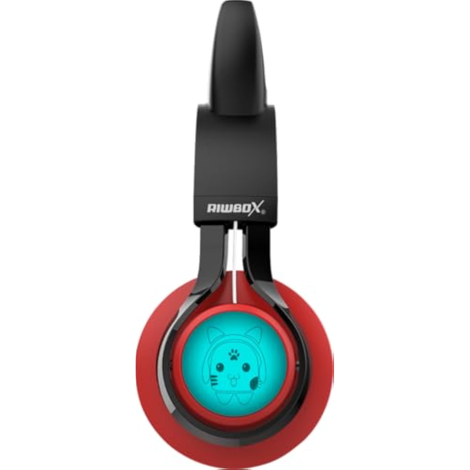 Ct-7 Cat Ear Bluetooth Headphones, Led Light Up Bluetooth Wireless Over Ear Headphones With Microphone And Volume Control For Travel/School/Smartphones/Laptop/Pc/Tv ?Red&Black?