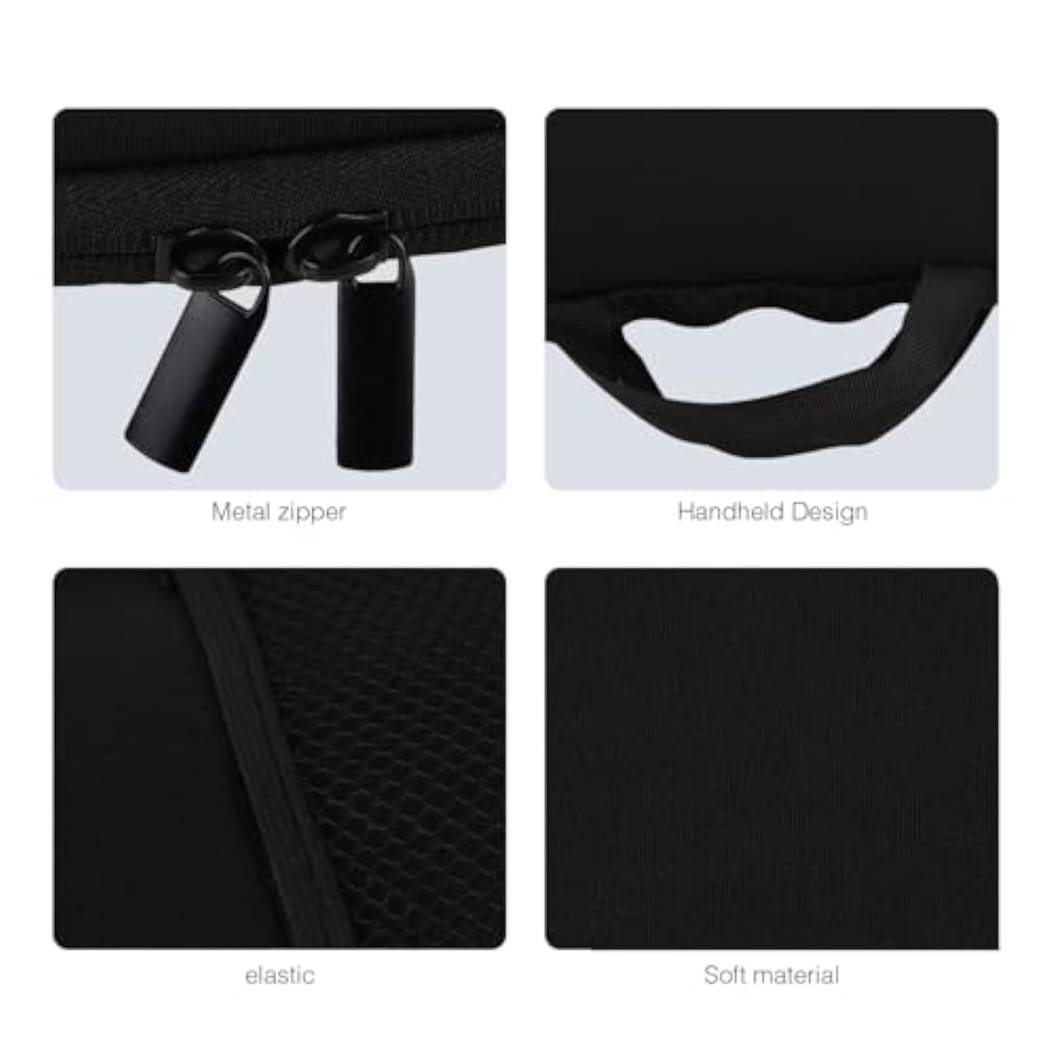 Portable Shockproof Water And Dustproof Neoprene Case For Keyboard And Mouse, Perfect For Logitech Mk540 Advanced Wireless Keyboard And Mouse Combo, Black