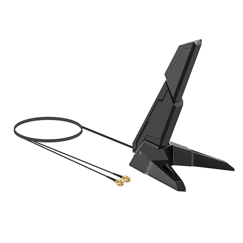 External 2.4G/5G/6Ghz Wifi 6 6E Tri-Band Magnetic Base Replacement Antenna For Gigabyte Aorus Z790 B650 B550 B450 B560I Asus Rog Strix, Aorus Pro Ax/Aorus Pro X Series,