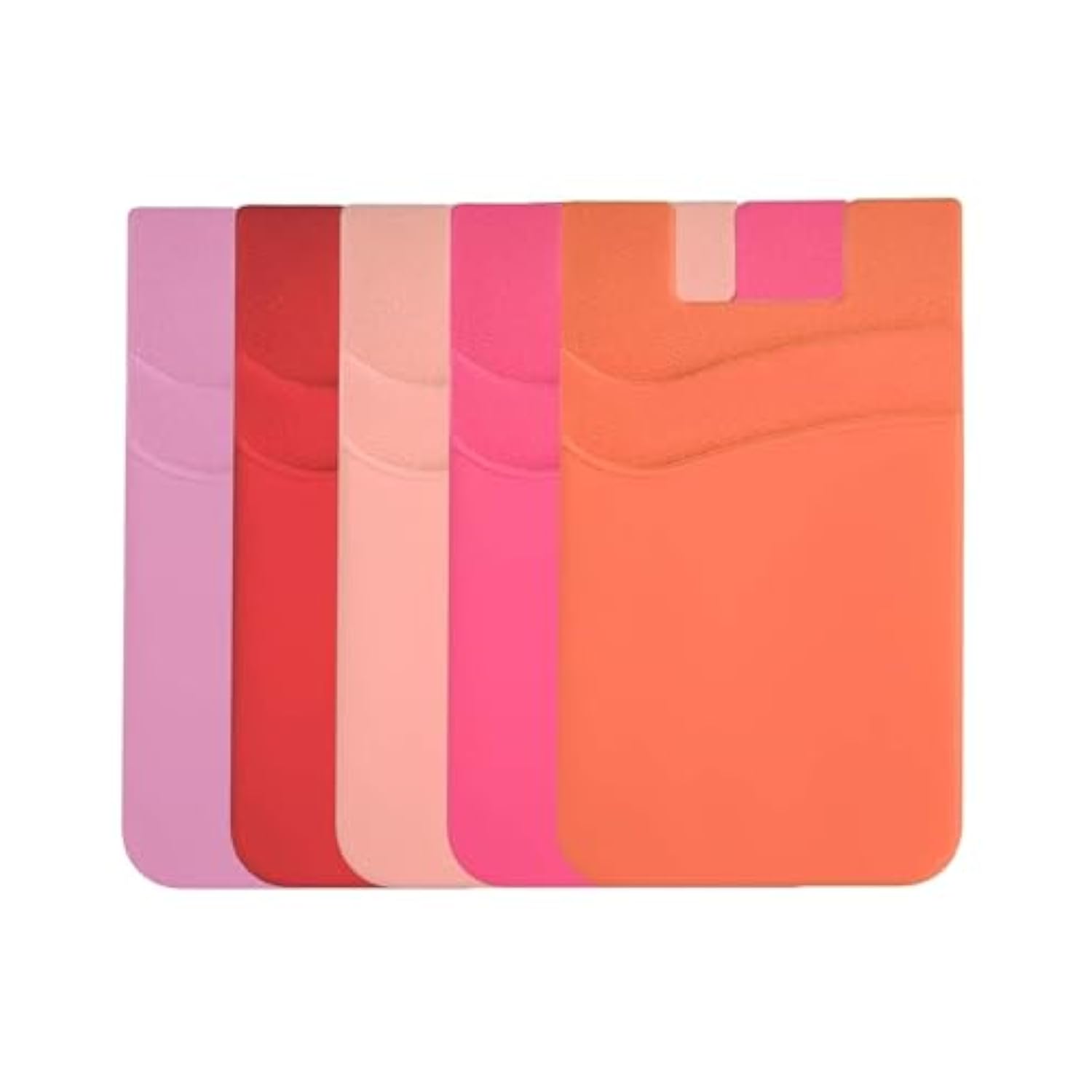 Silicone Card Holder Wallet Stick-On for Phone ID and Credit Cards