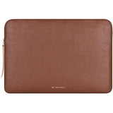 Slim Laptop Sleeve Compatible With 13 Inch Macbook Air 13 In M4 M3 M2 M1, 13" Macbook Pro, Pu Leather Bag Water-Resistant Cover Case, Brown