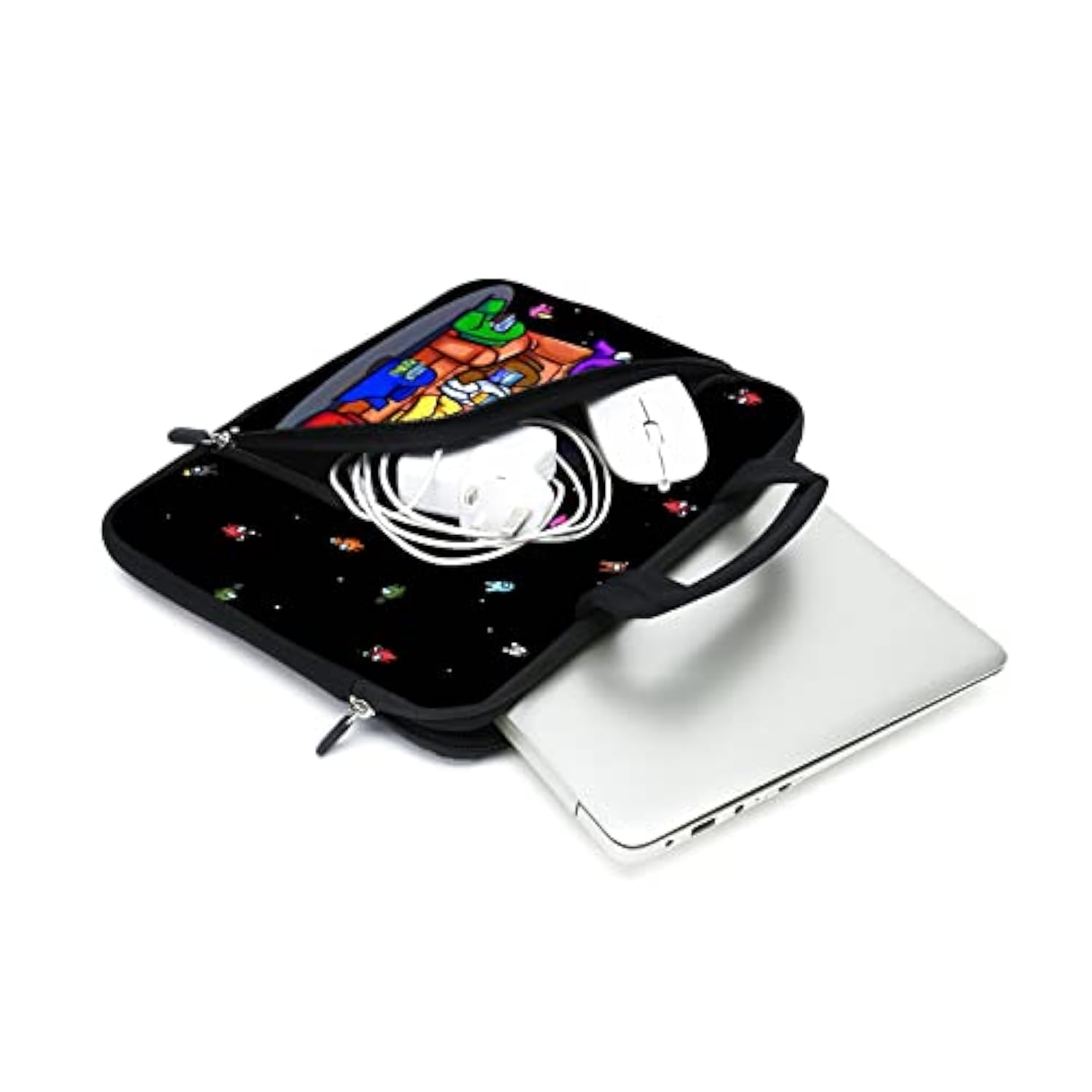 11.6" 12.2 Inches Laptop Sleeve Chromebook Case Ultrabook Case Notebook Sleeve Tablet Case Neoprene Handle Sleeve For Men Women, Two Pockets Fit Apple Macbook Air Samsung Acer Hp Dell(Games)