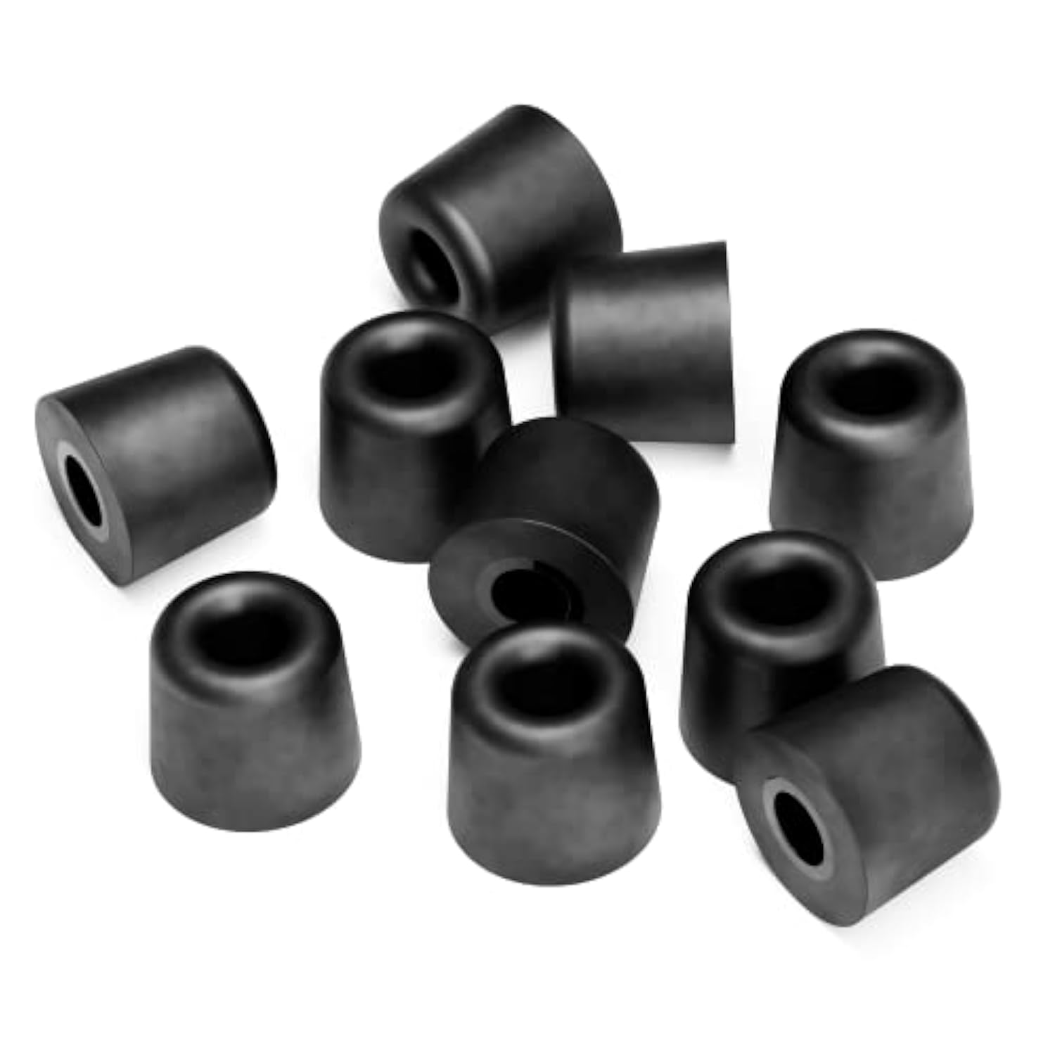 Decibullz Custom Molded Memory Foam Earbud Tips – 5 Pack Medium | Comfortable Ear Bud Replacement Tips for Earphones & Earplugs