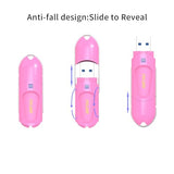 Flex A 64Gb 2 Pack Pink Usb Flash Drives,Typea,Usb 3.1 Flash Thumb Drive,Swivel Design,Usb Drive Up To 150Mb/S,External Data Storage Memory Stick Compatible With Computer/Laptop