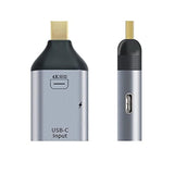 Cy Usb-C Type-C Female Source Input To Mini Displayport Dp Male Output Hdtv 4K