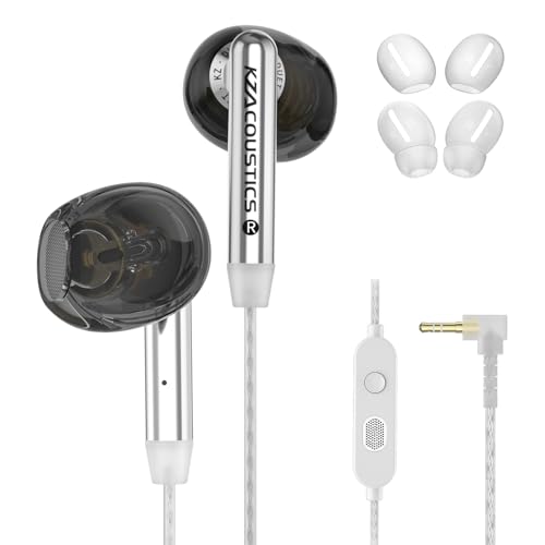 Duet Dual Driver Wired Earbuds for Gaming in-Ear Headphones with Microphone for PC, Mobile, Nintendo Switch, Noise Isolating Fit, HiFi Deep Bass Ear