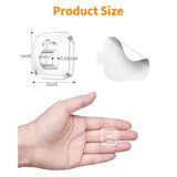 100 Mini Light Hooks With Adhesive Strips: Indoor Clear Small String Light Clips Damage Free - Plastic Wall Hook For Hanging - Fairy Tiny Light Cable Hangers Clip Christmas Decoration Decor