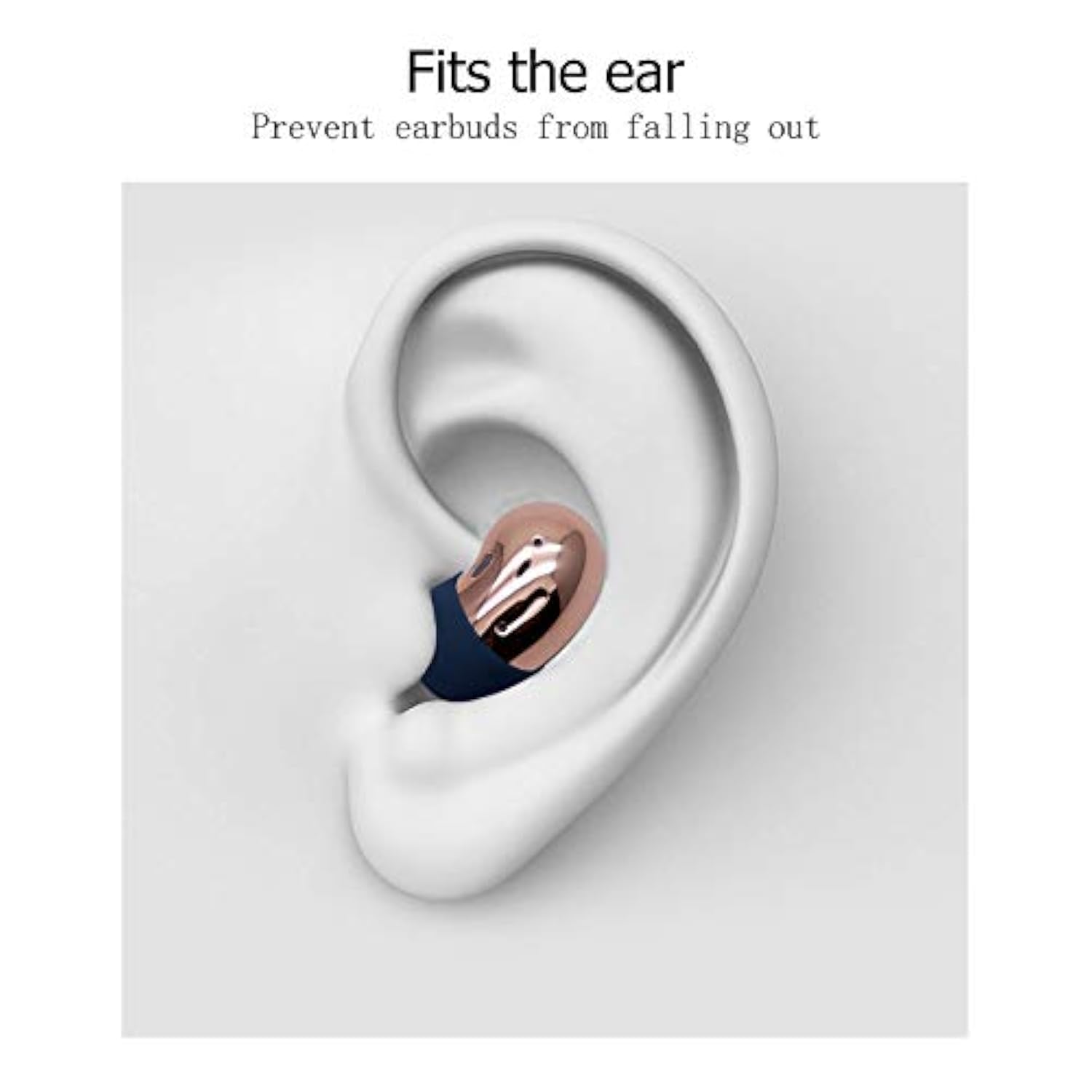 (2 Pairs) Silicone Cover Compatible For Samsung Galaxy Buds Live Ear Tips, Non-Slip Sound Leak Proof Earbuds Accessories For Galaxy Buds Live, Navy