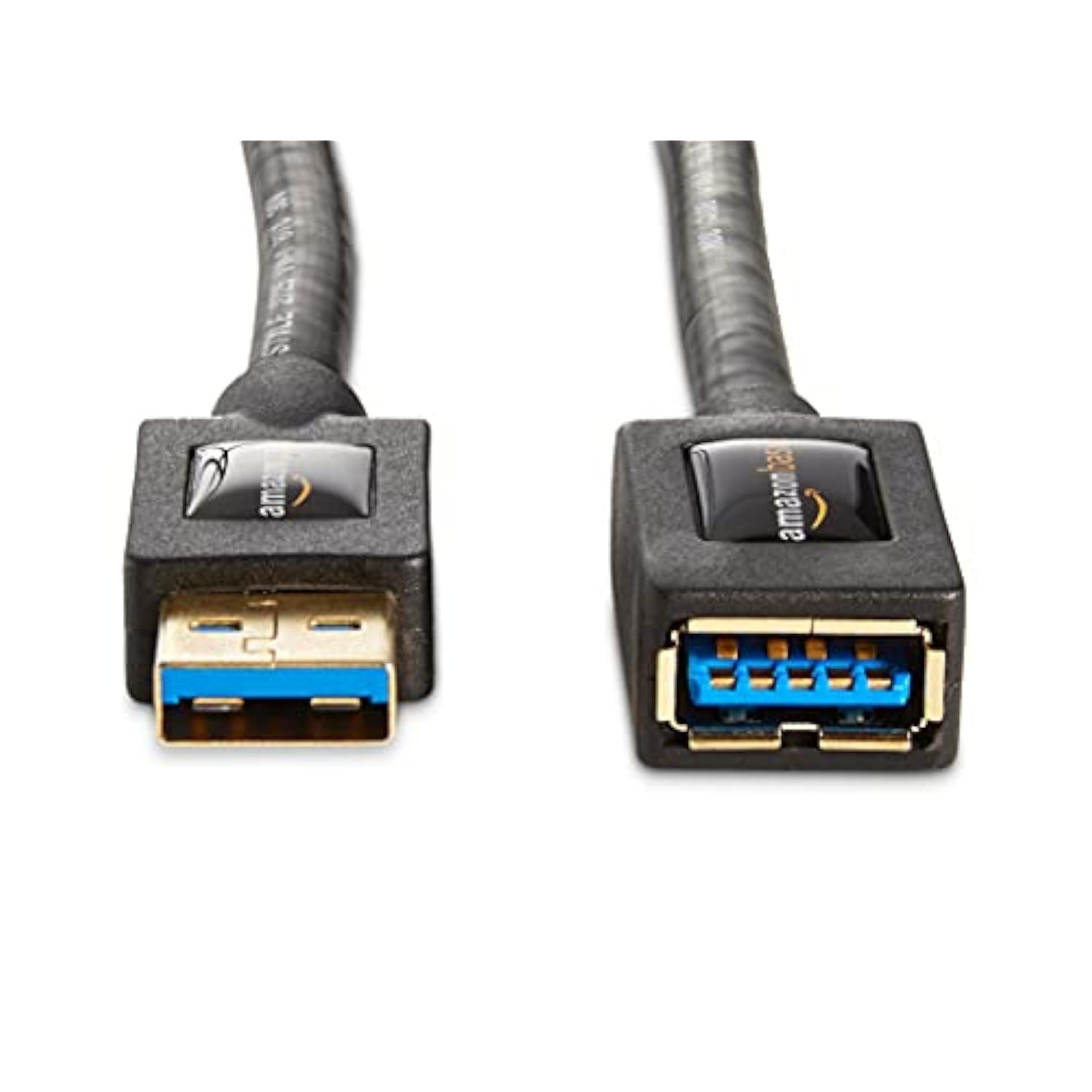 2-Pack Usb-A 3.0 Extension Cable, 4.8Gbps High-Speed, Male To Female Gold-Plated Connectors, 6 Foot, Black