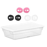 Ear Tips Ear Gels Anti-Slip Earuds Cover Silicone Compatible With Airpod 1St Gen And 2Nd Gen., 3 Pairs White/Black/Pink