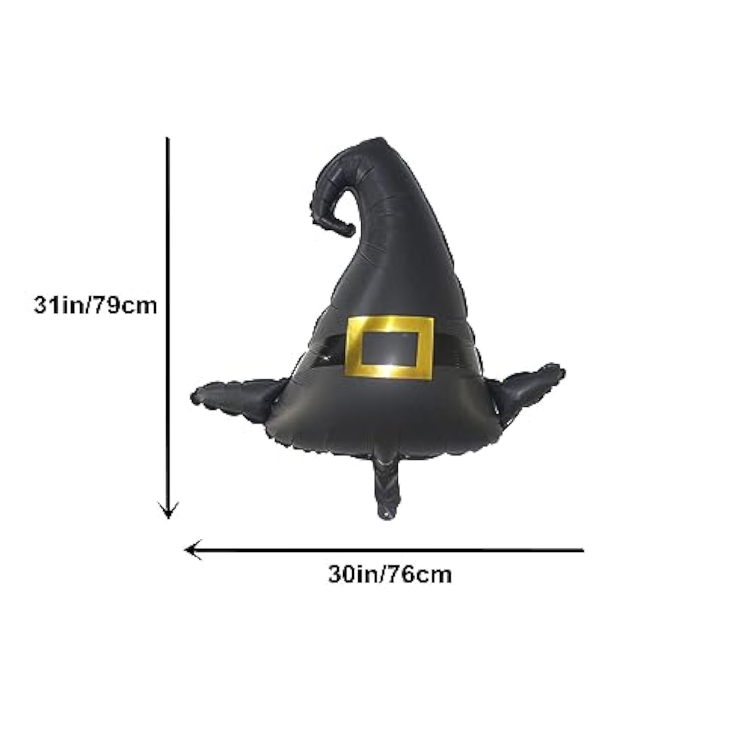 6Pcs Witch Hat Jumbo Foil Balloons - Halloween Party Decorations & Birthday Props