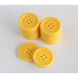 1 Inch (25Mm) Yellow Buttons Sewing Flatback Button For Sewing Or Diy