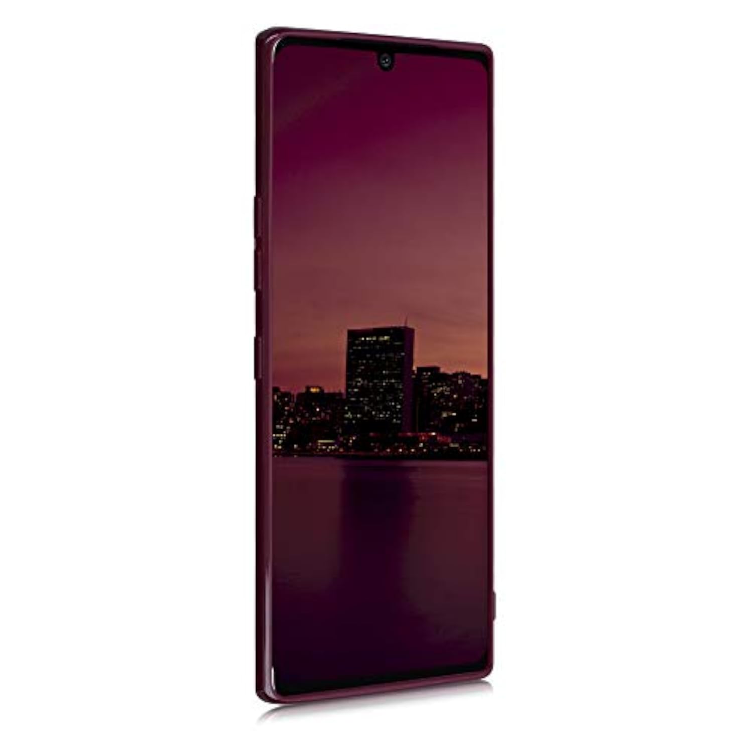 LG Velvet Case Compatible with kwmobile Bordeaux Violet Soft Slim Protective TPU Silicone Cover
