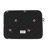 13-14 Inch Puffy Laptop Storage Bag Cute Bow Graphic Tablet Sleeve Carrying Case Computer Bag Protective Cover Pouch