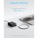 Anker Desktop Charger, Fast Charging USB C Charger, 112W Max 6-Port Charging Station, for iPhone, iPad, MacBook, Samsung and More (Cable Not Included)