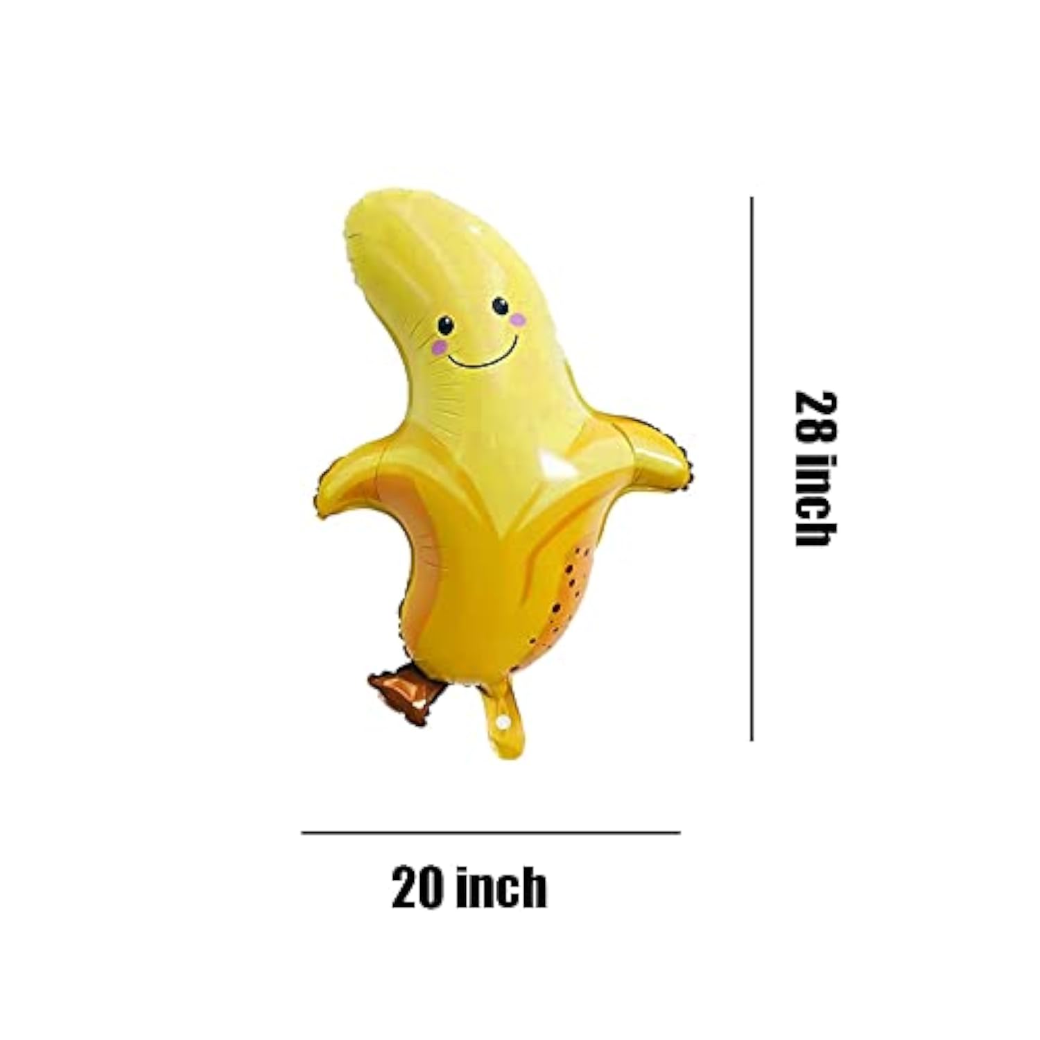 Banana Balloons Fruit Banana Foil Mylar Balloons For Baby Shower Fruit Theme Party Birthday Decoration Supplies 28 Inch 5Pcs