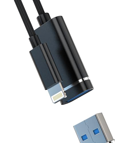 Lightning to USB Adapter for iPhone 14 13 Pro Cable Digital Camera for  for Ipad Flash Drive Phone Memory Stick 3.0 Connector Lighting Converter