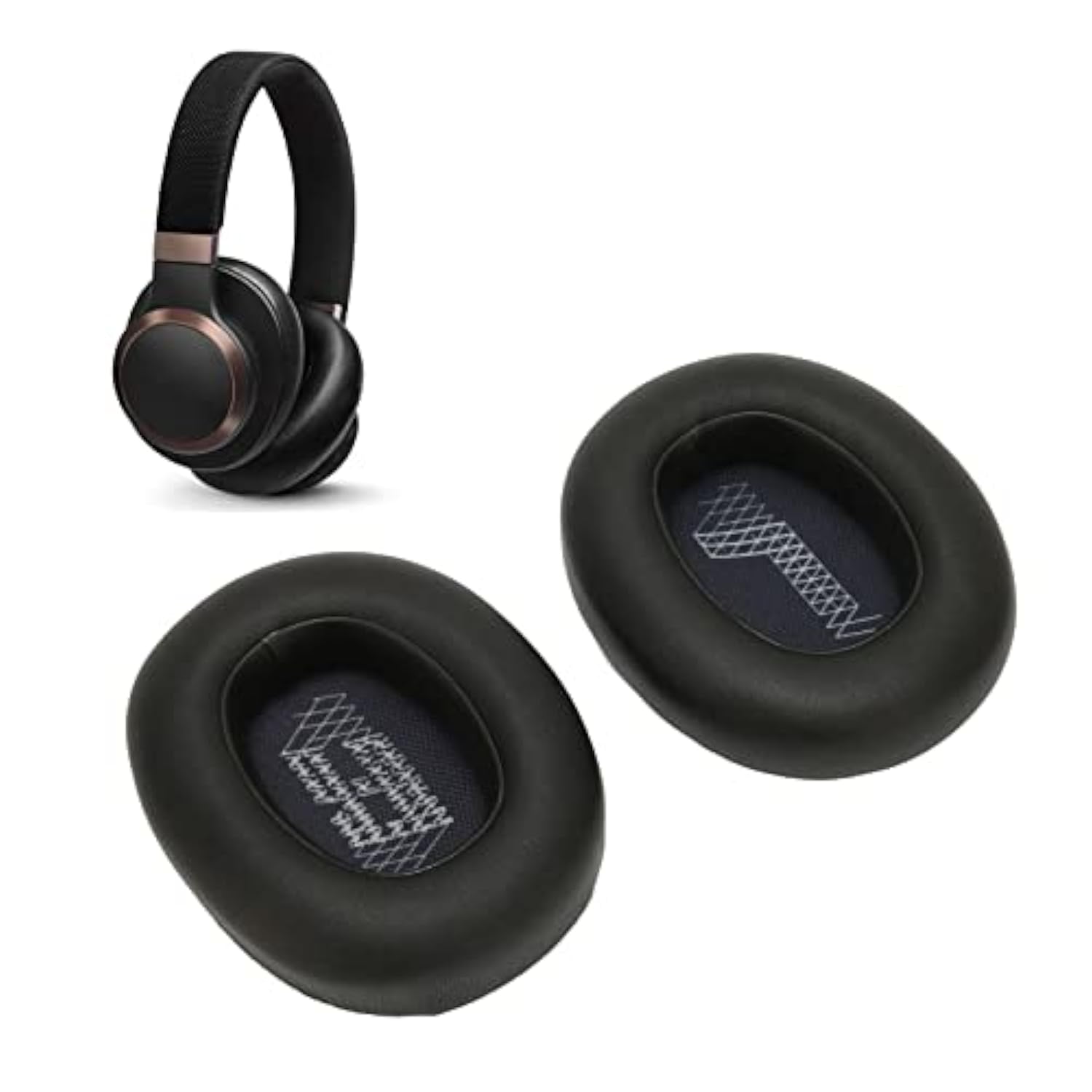 Earpad For Live 650Btnc, Headphone Ear Pads Replacement Noise Reduction Soft Ear Cushions For Live 650Btnc(Black)