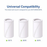 Metal Wall Mount Compatible With Tp-Link Deco Be75/Be85/Be95 Mesh Wifi 7 Router Space Saving Bracket Cable Management Holder Tri-Band Whole Home Mesh (One Pack)
