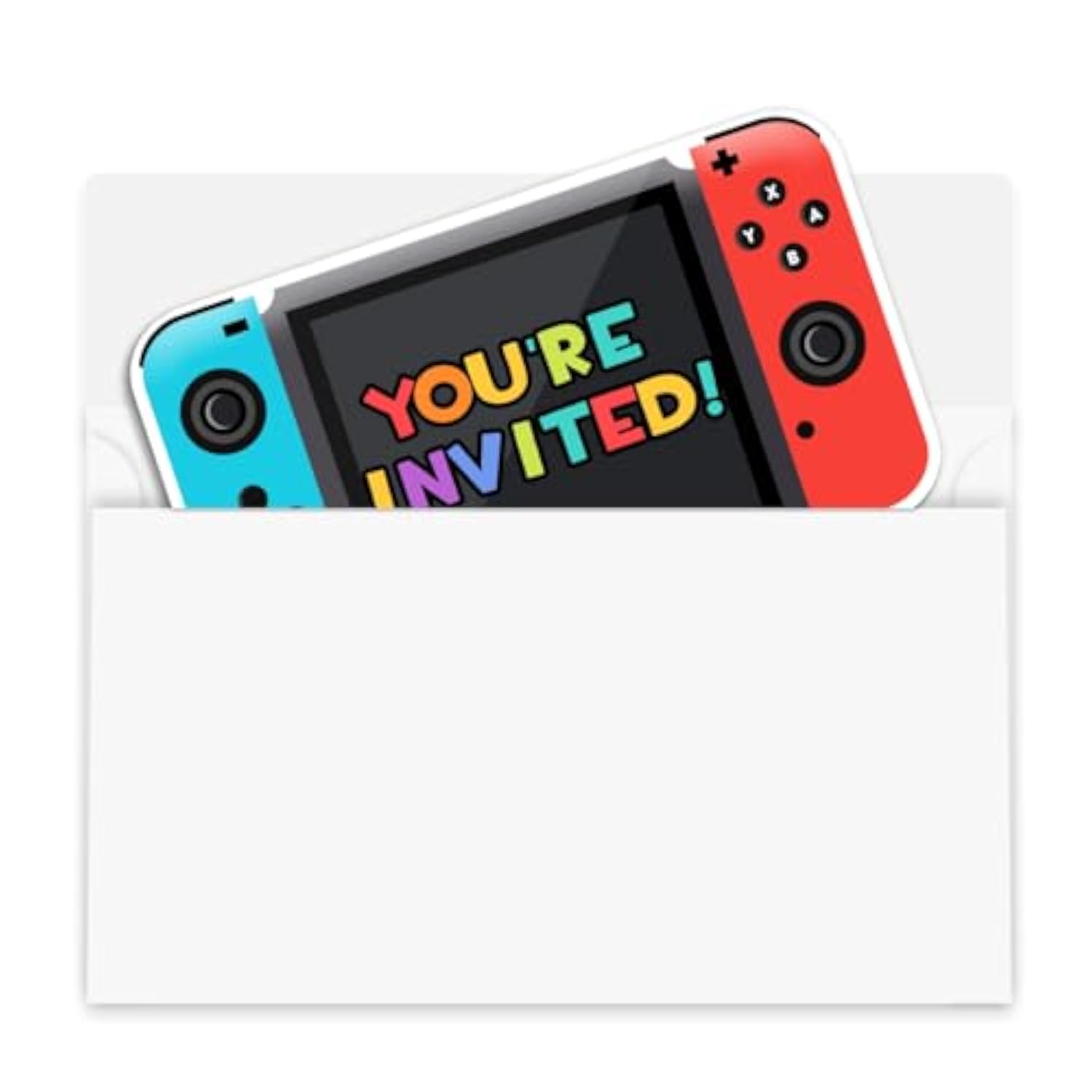 Video Gamer Birthday Party Fill In Invitations, Video Game Party Invitations, Decorations, Favors For Boys Kids, 30 Invitations + 30 Envelopes