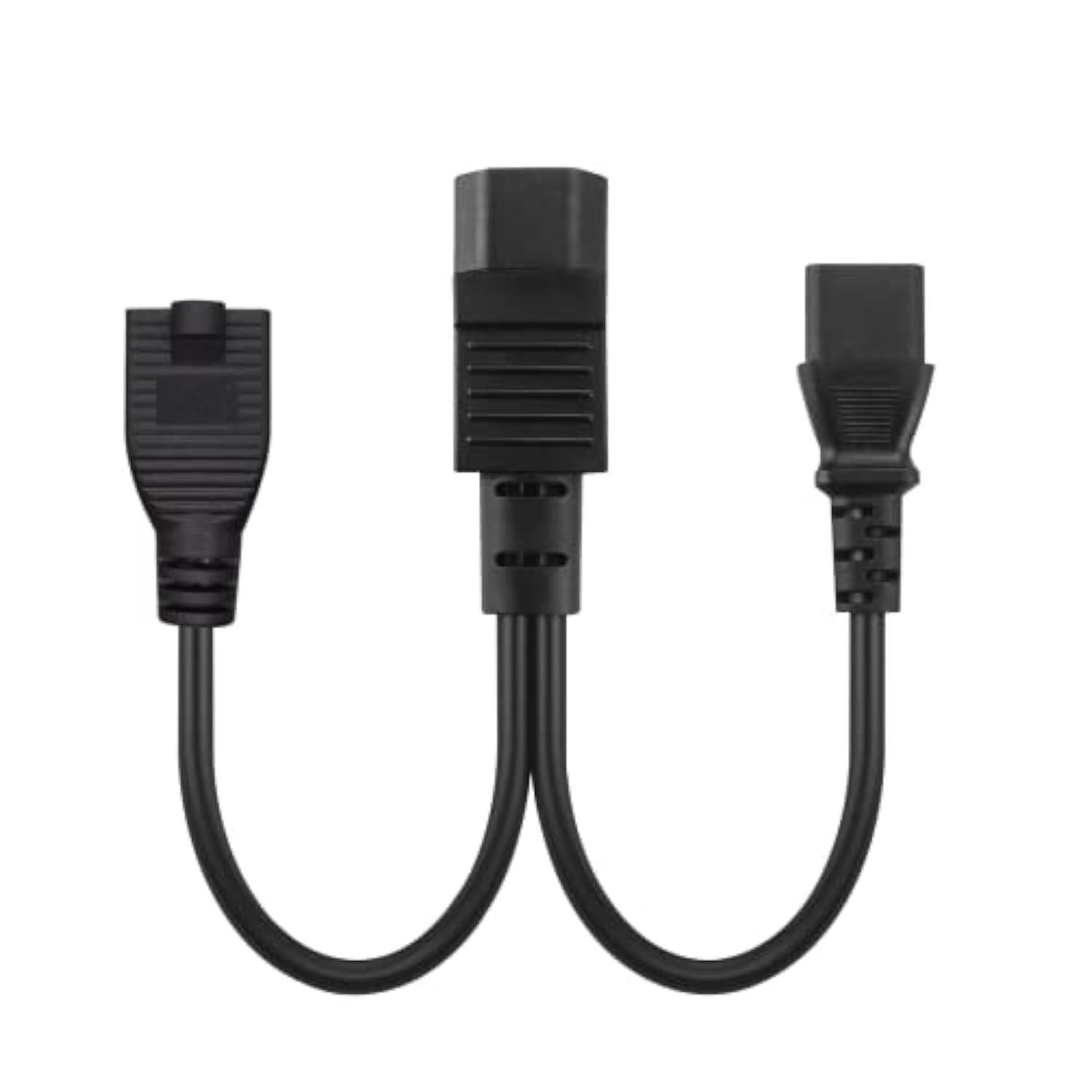 Iec 320 C14 To C13+5-15R Y Split Short Power Adapter Cord Iec 320 C14 Male To C13/Nema 5-15R Female Y Split Power Cord 0.32M/1Ft