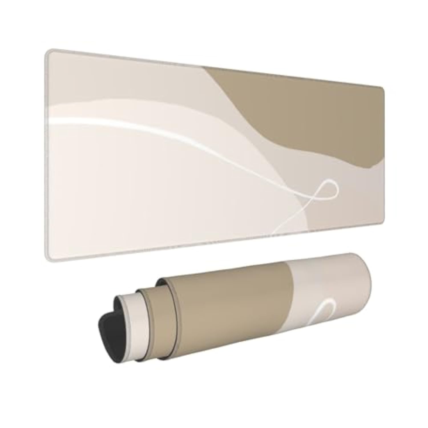 Minimalist Office Decor,Minimalist Desk Accessories,Boho Desk Mat,Beige Desk Mat,Xl Mouse Pad,Beige Mouse Pad,Neutral Mouse Pad,Vanilla Girl Aesthetic,11.8 * 31.5 * 0.11 Inches