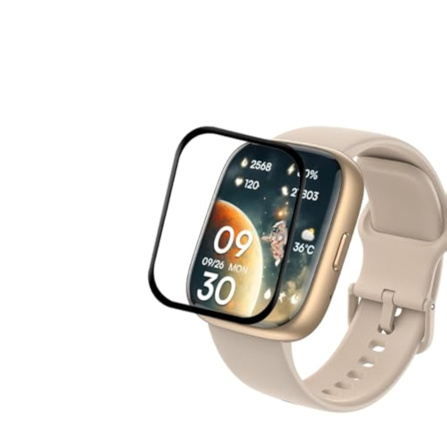 [4-Pack] For Idw26 Smart Watch Screen Protector, Full Coverage 3D Curved Edge Frame Case Friendly Anti Scratch Hd Clear Film For Faweio Idw26 1.83" Smart Watch Smartwatch