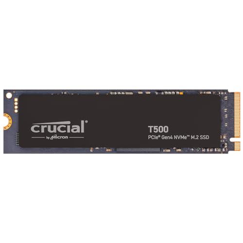 T500 Pcie Gen4 Nvme 1Tb Ssd, Up To 7,300Mb/S, Tlc Nand, Laptop & Desktop (Pc) Compatible, For Creatives And Gamers, Solid State Drive, Includes 1Mo Adobe Cc Ct1000T500Ssd8