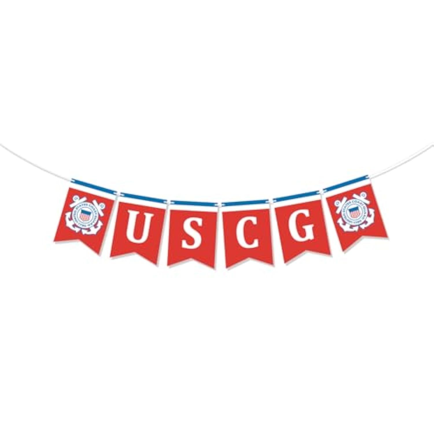 Military Uscg Banner,Us Coast Guard Graduation Parties, Retirement, Welcome Home & Birthdays Party Decoration Supplies