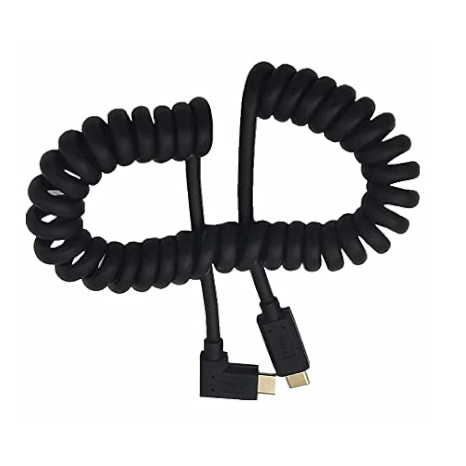Usb C Cable, Usb 3.1 Type C (Usb-C) Male To Male Coiled Spring Spiral Cable, 3