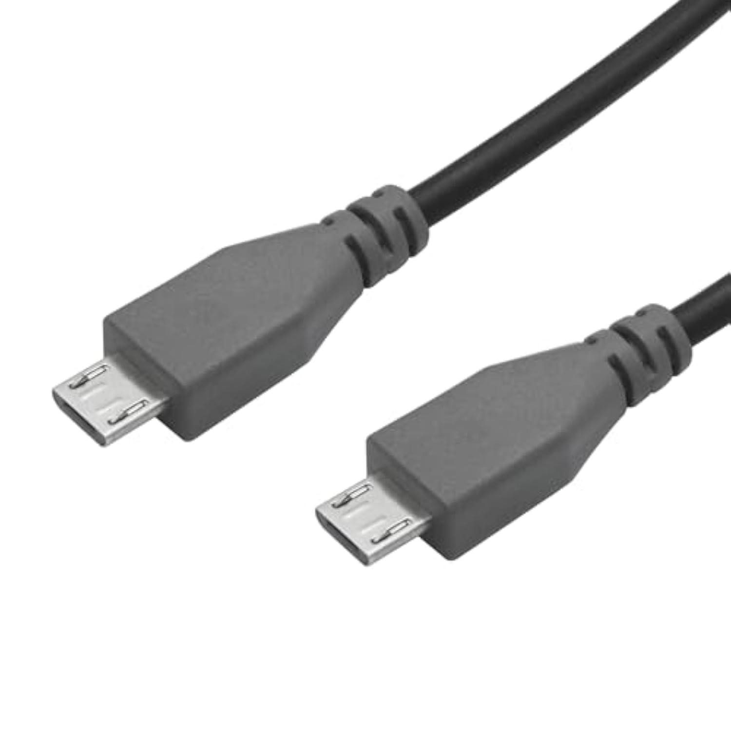Micro Usb Charging Data Cable, 0.5M/1.6Ft Usb 2.0 Micro Usb Male To Micro Usb Male Cable With Otg Feature, Compatible Cell Phone, Tablet, Mp3 Player, Game Controller, Headset(2Pcs)
