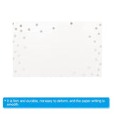 Tent Place Cards, 25Pcs Greeting Cards 4.48 X 3.51Inch Favor Decor Foldable Blank Card For Wedding Party Diy Table Name Place Cards Silver Tone Point White