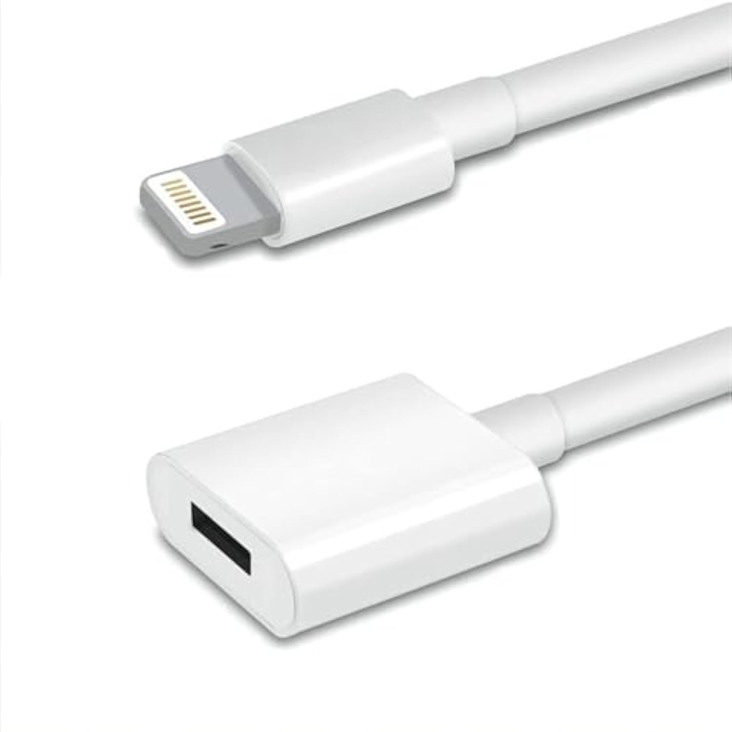 Lightning Extension Cable For Iphone Ipad, 6Ft [Mfi Certified] Iphone Charger Extension Cable Male To Female Connector, Lightning Cable Extender Support Charge+Audio+Video+Data Transfer