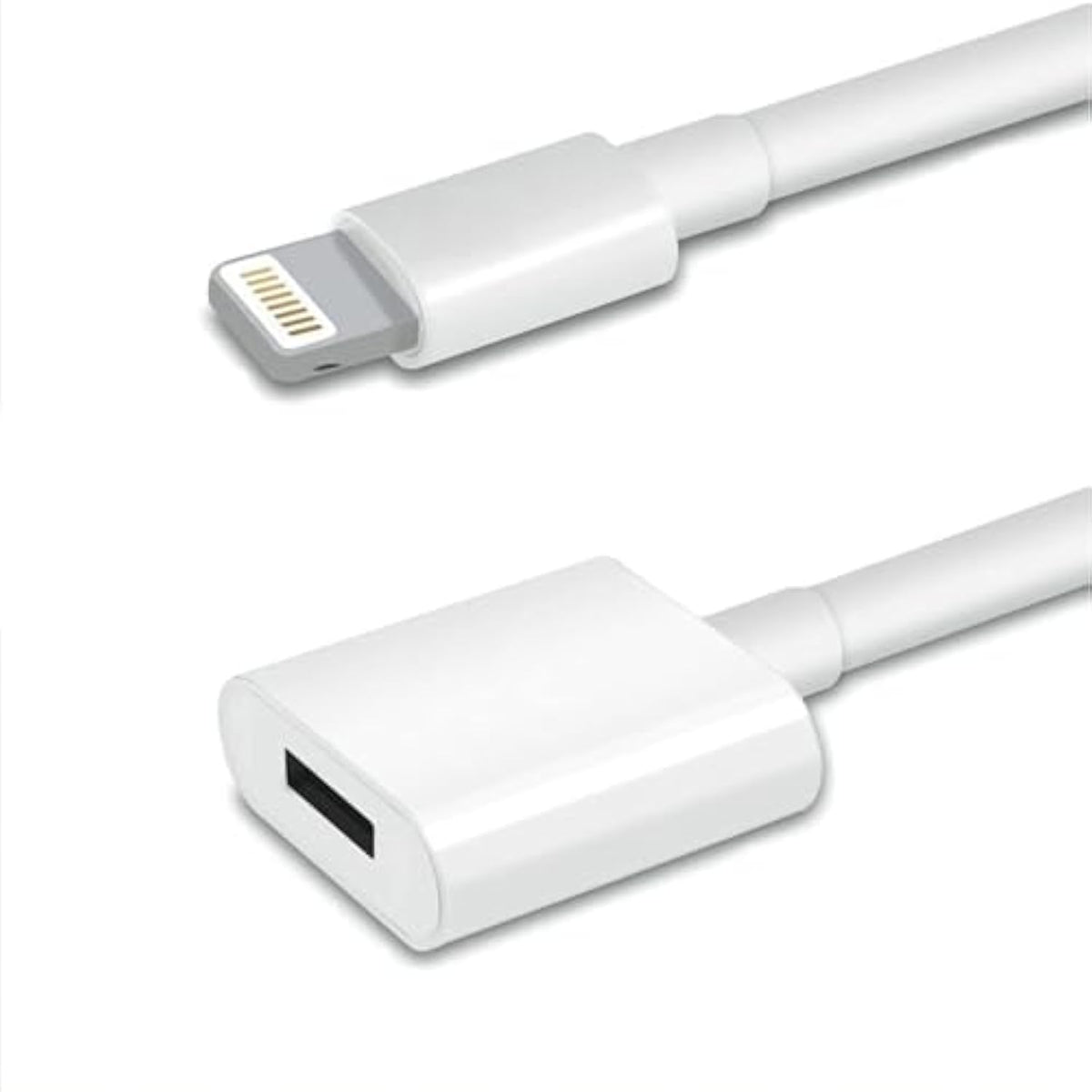 Lightning Extension Cable For Iphone Ipad, 6Ft [Mfi Certified] Iphone Charger Extension Cable Male To Female Connector, Lightning Cable Extender Support Charge+Audio+Video+Data Transfer