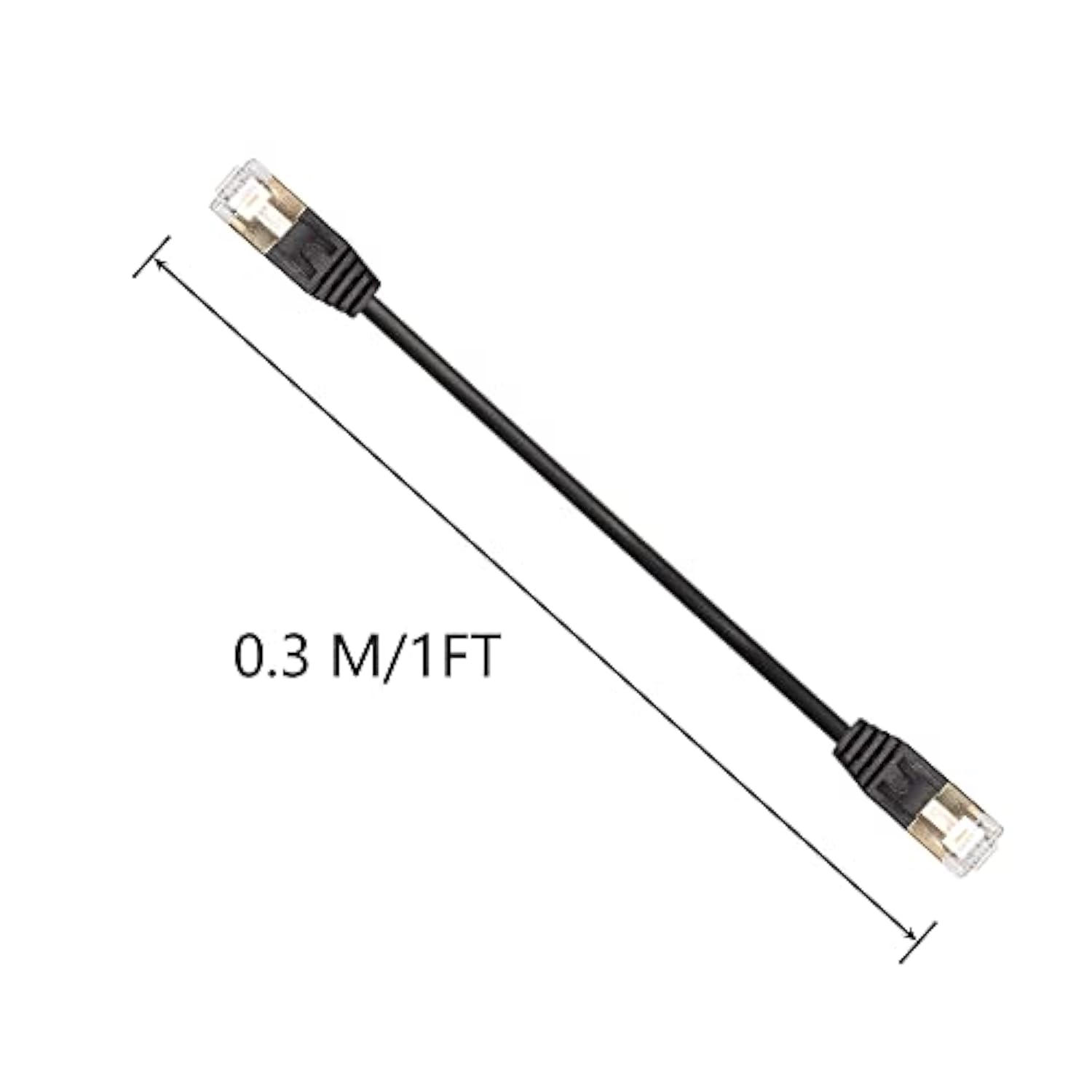 Cat8 Ethernet Cable, High Speed 40Gbps 2000Mhz Network Cord, With Gold Plated