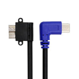 10 Gbps USB-C Type-C Host to Micro USB3.0 Hard Disk Cable 90 Degree Right Angled for Industrial Camera Storage Phone